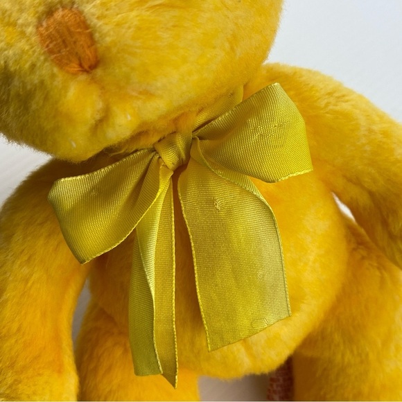 Russ Aquarius Bear Plush 7 inch Seated Yellow Teddy Bear - Picture 9 of 12